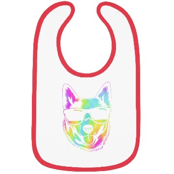 Discover Retro Australian Cattle Dog With Sunglasses Bibs