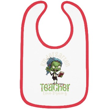 Discover Kindergarten Teacher Loves Brains Bibs