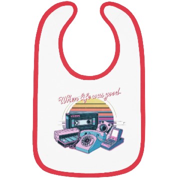 Discover 80's When Life was Good Gadgets in Synthwave Bibs