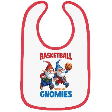 Discover Basketball With My Gnomies Bibs