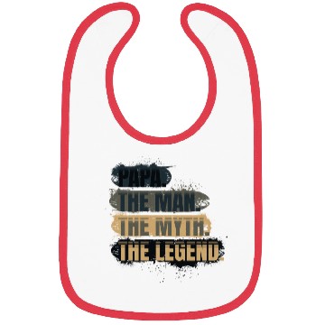 Discover Papa the man the myth the legend gift Bibs