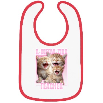 Discover A-meow-zing Teacher Bibs