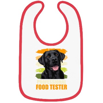 Discover Labrador PROFESSIONELL FOOD TESTER Funny Bibs