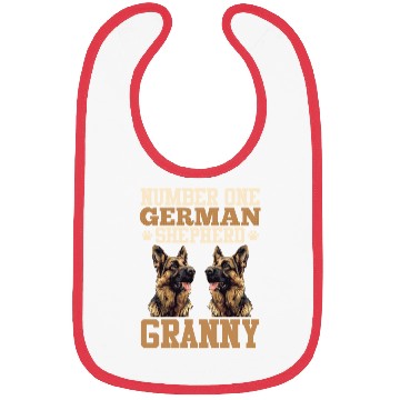 Discover German Shepherd NUMBER ONE SHEPHERD GRANNY Bibs