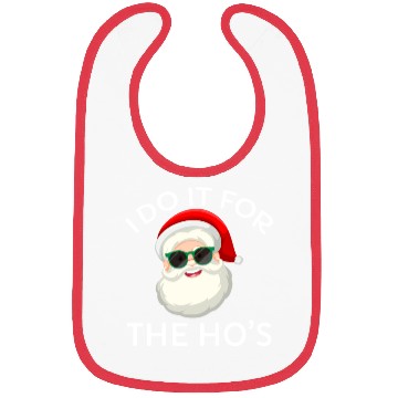 Discover I Do It for The Hos Santa Claus Christmas Party Bibs