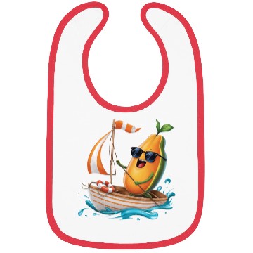 Discover Fruit Boating Papaya Bibs