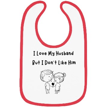 Discover I Love My Husband Bibs