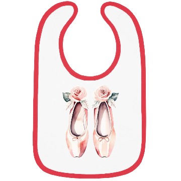 Discover En Pointe Rose-Tinted Ballet Slippers Bibs