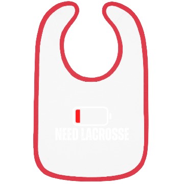 Discover Need Lacrosse Low Battery Funny Lacrosse Bibs