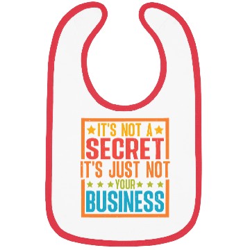 Discover It's Not A Secret It's Just Not Your Business Bibs