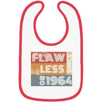 Discover 60th birthday Flawless since 08/1964 Bibs