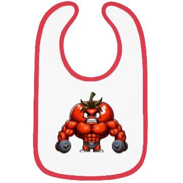 Discover Muscle Tomato Bibs