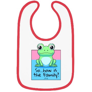 Discover "How's the Family?" Asks a Friendly Frog Bibs