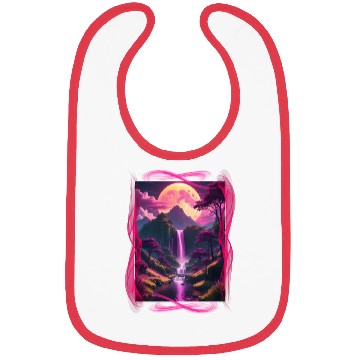 Discover Alien world nature scene Bibs