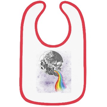 Discover Skull Design with Rainbow. Concert Festival Bibs