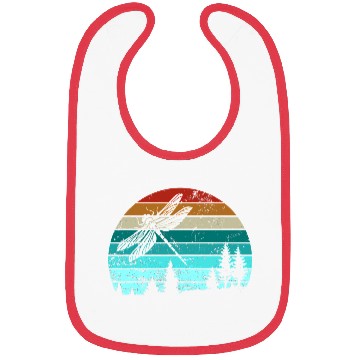 Discover Dragonfly Vintage Retro Insect Nature Bibs