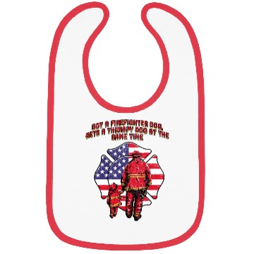 Discover Gets a Firefighter Dog Therapy Dog Fire Department Bibs