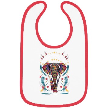 Discover Colorful Tribal African Elephant Bibs