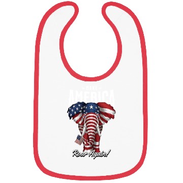 Discover Republican Make America Roar Again Election 2024 Bibs