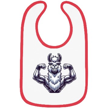 Discover Strong llama alpaca workout fitness bodybuilder Bibs