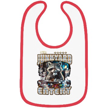 Discover The Junkyard Eatery Funny Raccoon Bootleg Bibs
