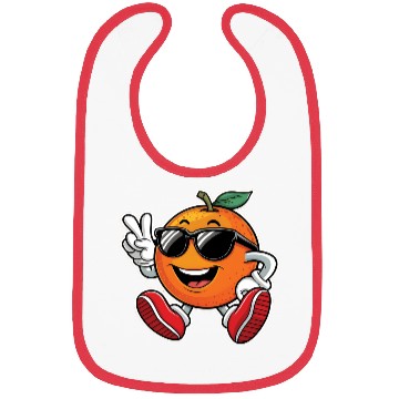 Discover Funny Orange Fruit Relaxing Bibs