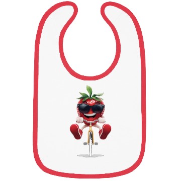 Discover Strawberries Cycling On Bike Realistic Bibs
