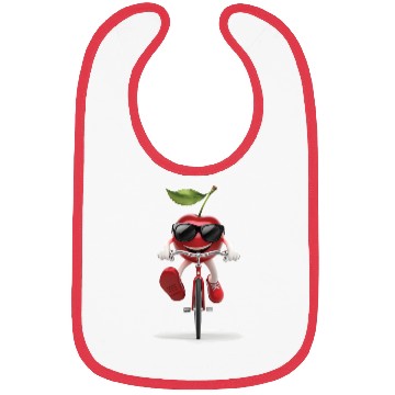 Discover Cherry Cycling On Bike Realistic Bibs