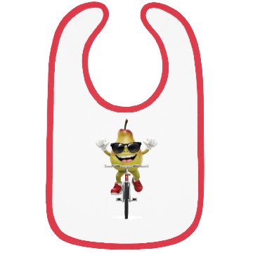 Discover Pear Cycling On Bike Realistic Bibs