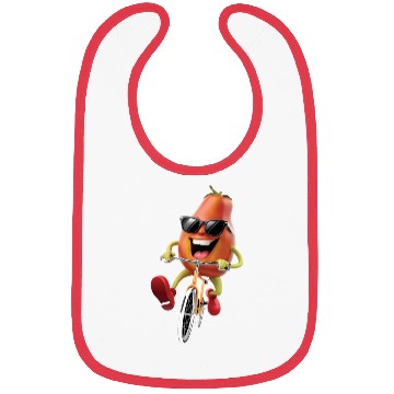 Discover Papaya Cycling On Bike Realistic Bibs