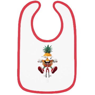 Discover Pineapple Cycling On Bike Realistic Bibs