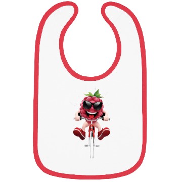 Discover Raspberry Cycling On Bike Realistic Bibs