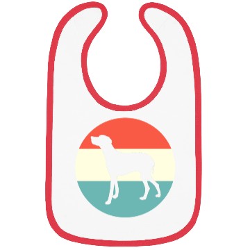 Discover Retro Weimaraner Dog Silhouette Bibs