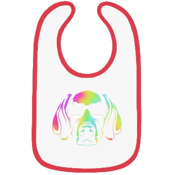 Discover Colorful Weimaraner Dog Wearing Sunglasses Bibs