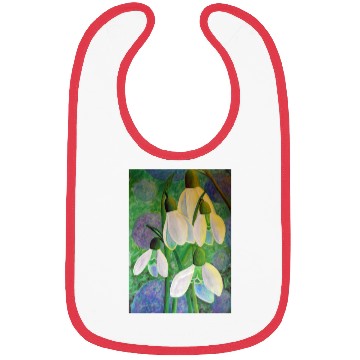 Discover Snowdrops in Space Painting Bibs
