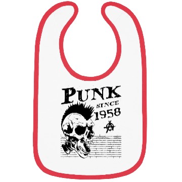 Discover Punk Since 1958, Punks Not Dead, 66 Years Old and Bibs