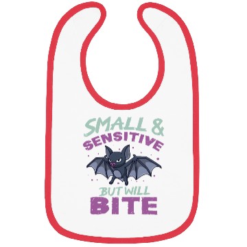 Discover Bat Halloween Outfit Small Sensitive But Will Bite Bibs