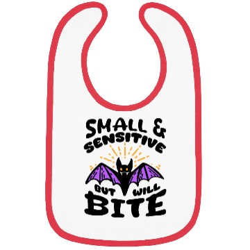 Discover Bat Halloween Outfit Small Sensitive But Will Bite Bibs