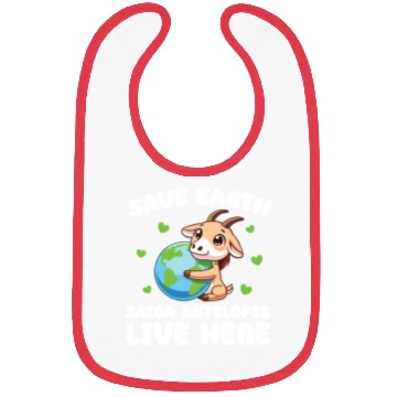 Discover Save The Earth Saiga antelopes Live Here Earth Day Bibs