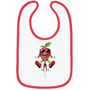 Discover Apple Cycling On Bike Realistic Bibs