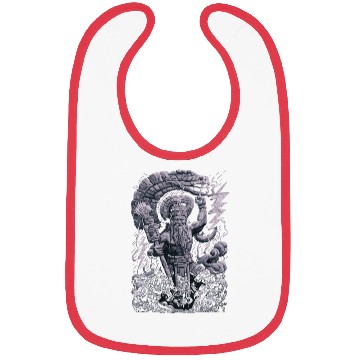 Discover Maya God Mayan Mythology Chaac with Lightning and Bibs