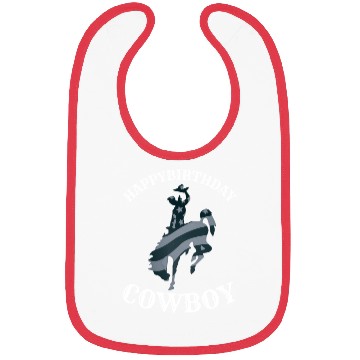 Discover Cowboy birthday Bibs