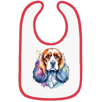 Discover American Cocker Spaniel Watercolor Bibs