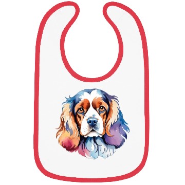 Discover American Cocker Spaniel Watercolor Bibs