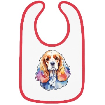 Discover American Cocker Spaniel Watercolor Bibs