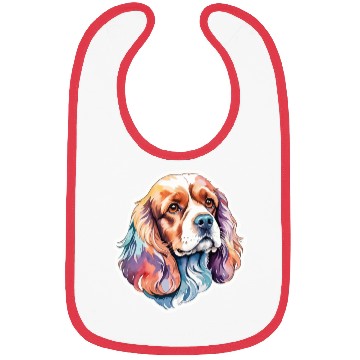 Discover American Cocker Spaniel Watercolor Bibs