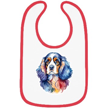 Discover American Cocker Spaniel Watercolor Bibs