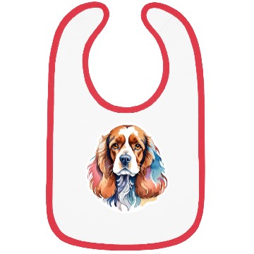 Discover American Cocker Spaniel Watercolor Bibs