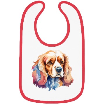Discover American Cocker Spaniel Watercolor Bibs