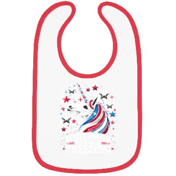 Discover Star-Spangled Unicorn with American Pride and Bibs
